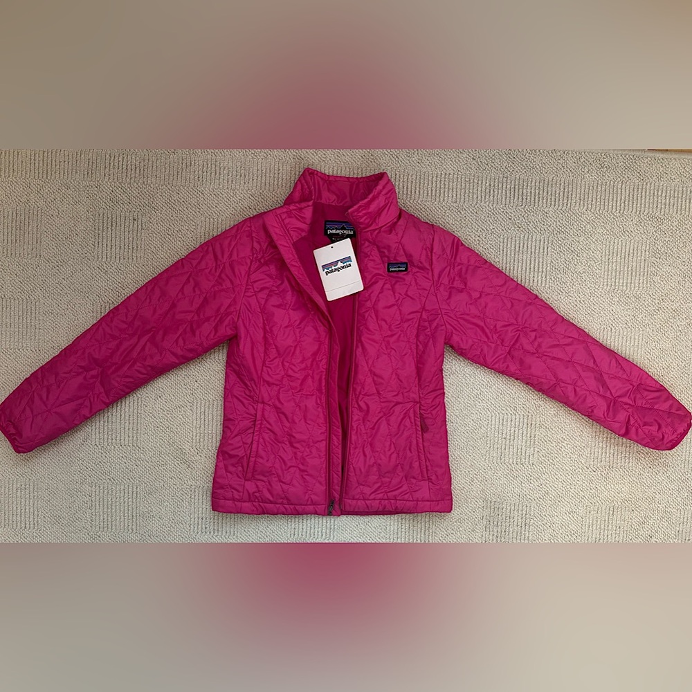 Patagonia Girls Hot Pink Nano Puff XL Brand New!